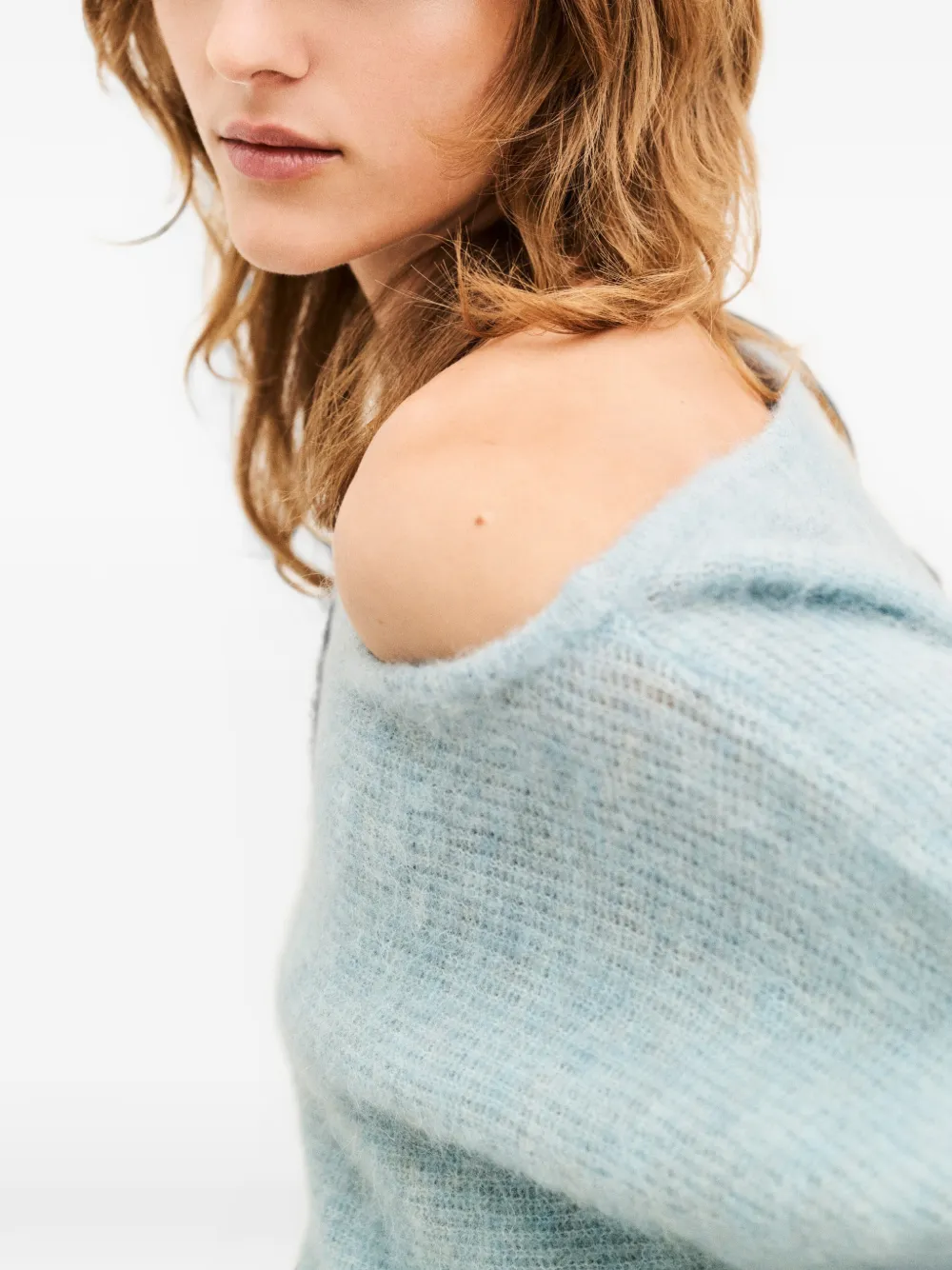 Ba&Sh Suela off-shoulder trui Blauw