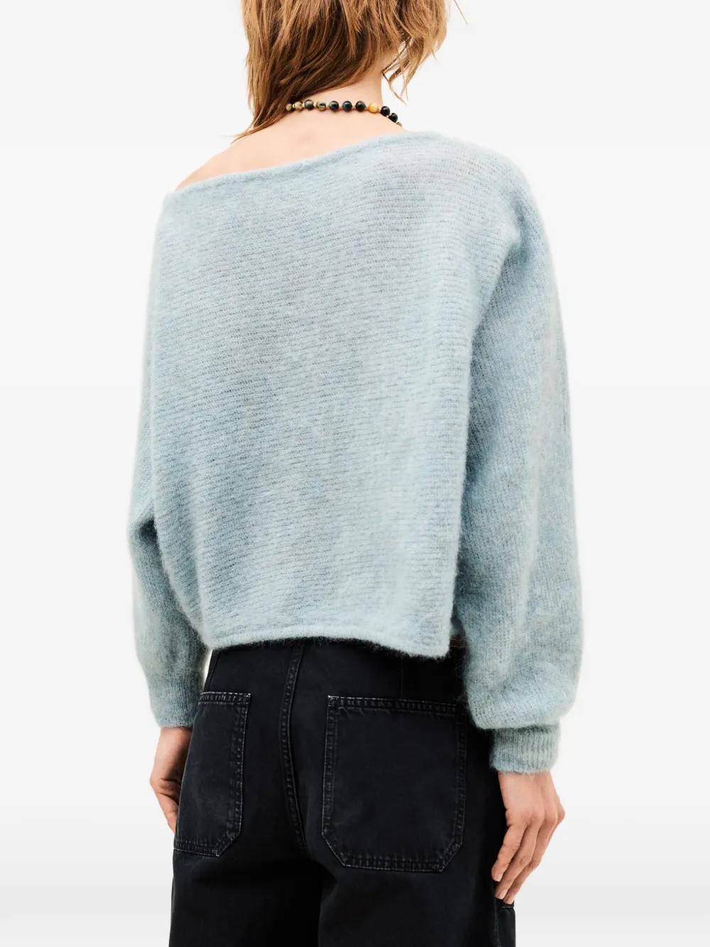 Ba&Sh Suela off-shoulder trui Blauw