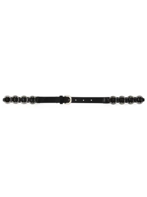 Ba&Sh Berty ring-embellished leather belt