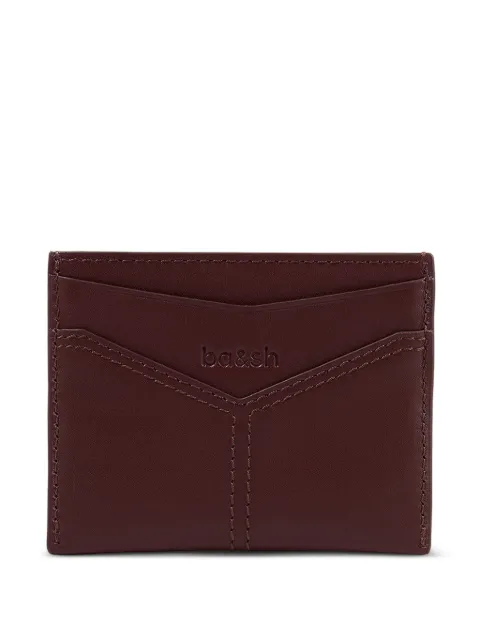Ba&Sh logo-plaque leather card holder