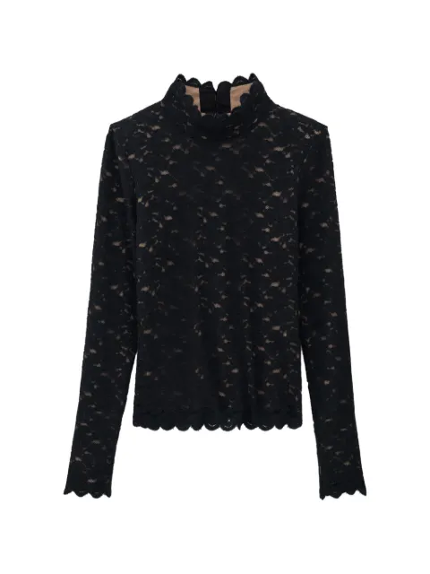 Ba&Sh Lanea floral-lace long-sleeve top