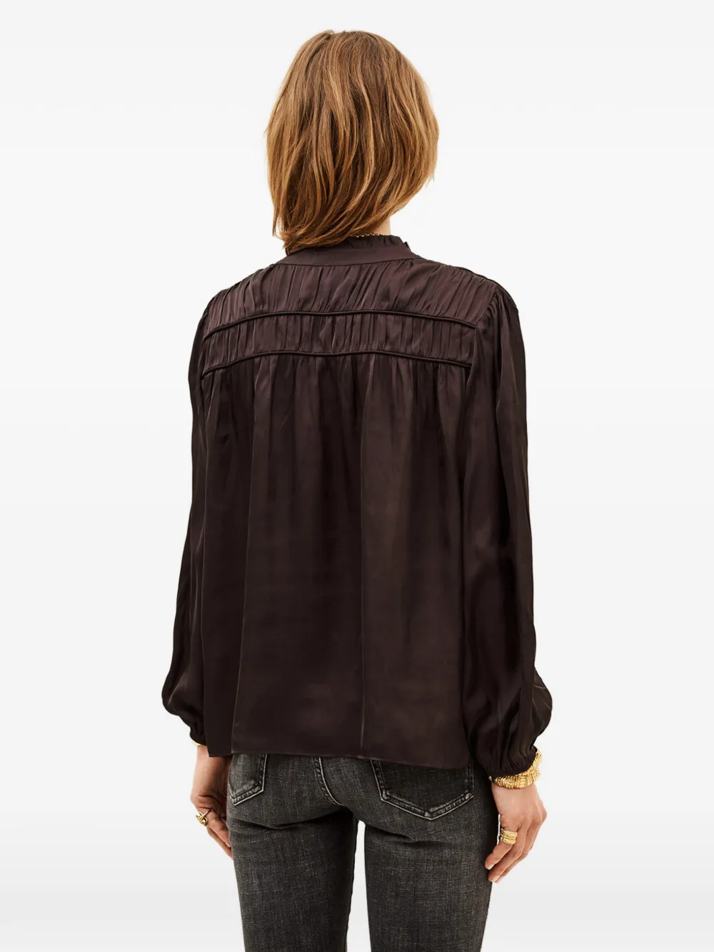 Ba&Sh Cessia geplooide blouse Paars