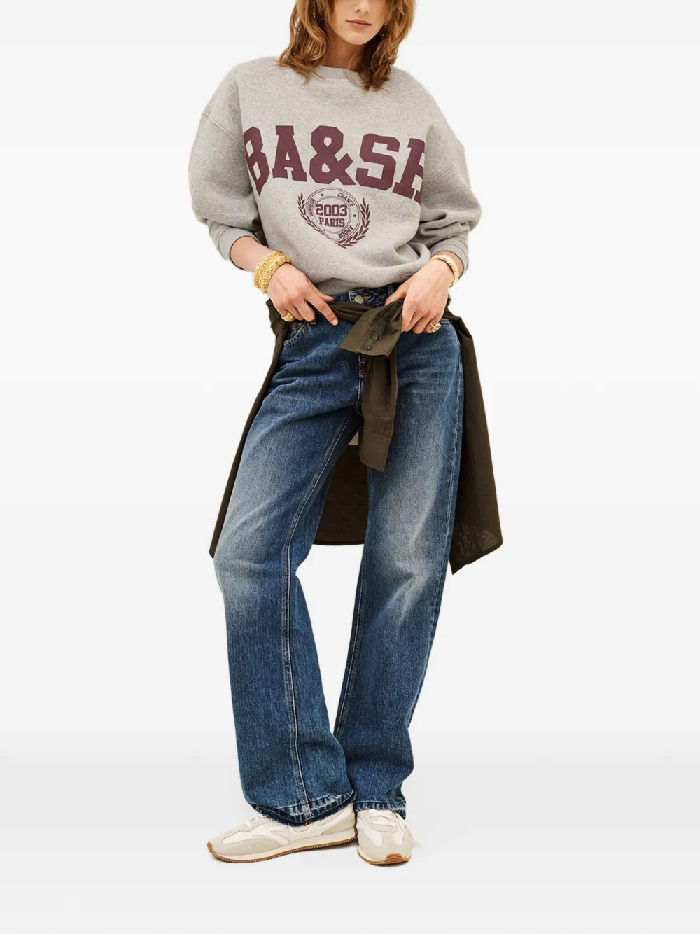 Ba&Sh Fenja logo-print sweatshirt Grijs