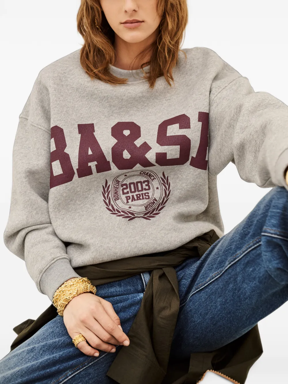 Ba&Sh Fenja logo-print sweatshirt Grijs