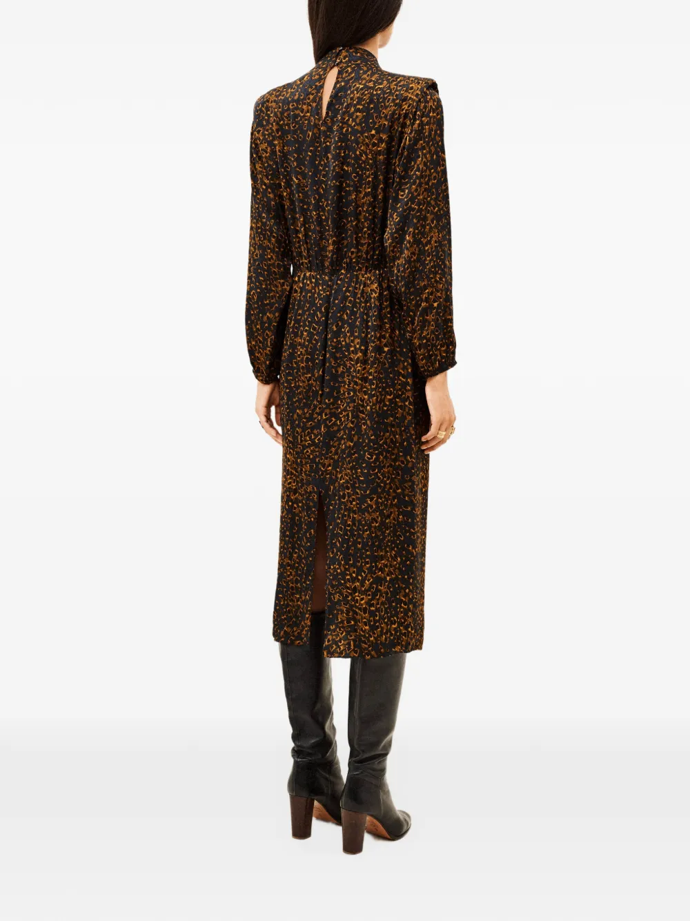 Ba&Sh Hoelia midi-jurk met dieren-print Blauw