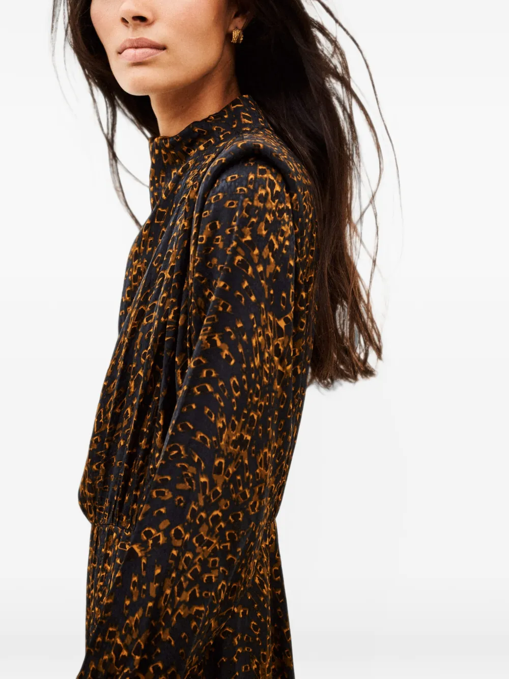 Ba&Sh Hoelia midi-jurk met dieren-print Blauw