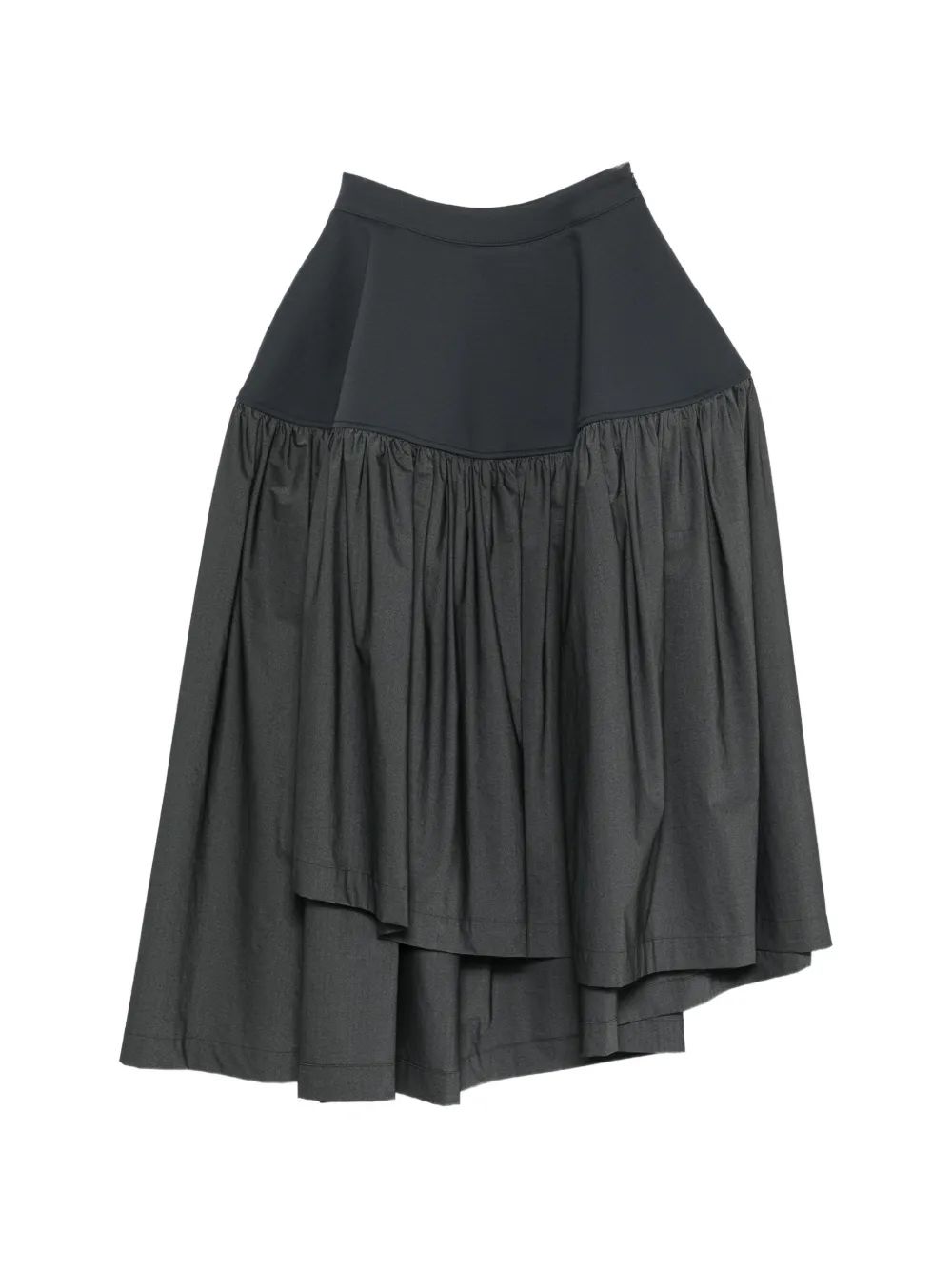 Issey Miyake Mute asymmetric gathered dress Grijs