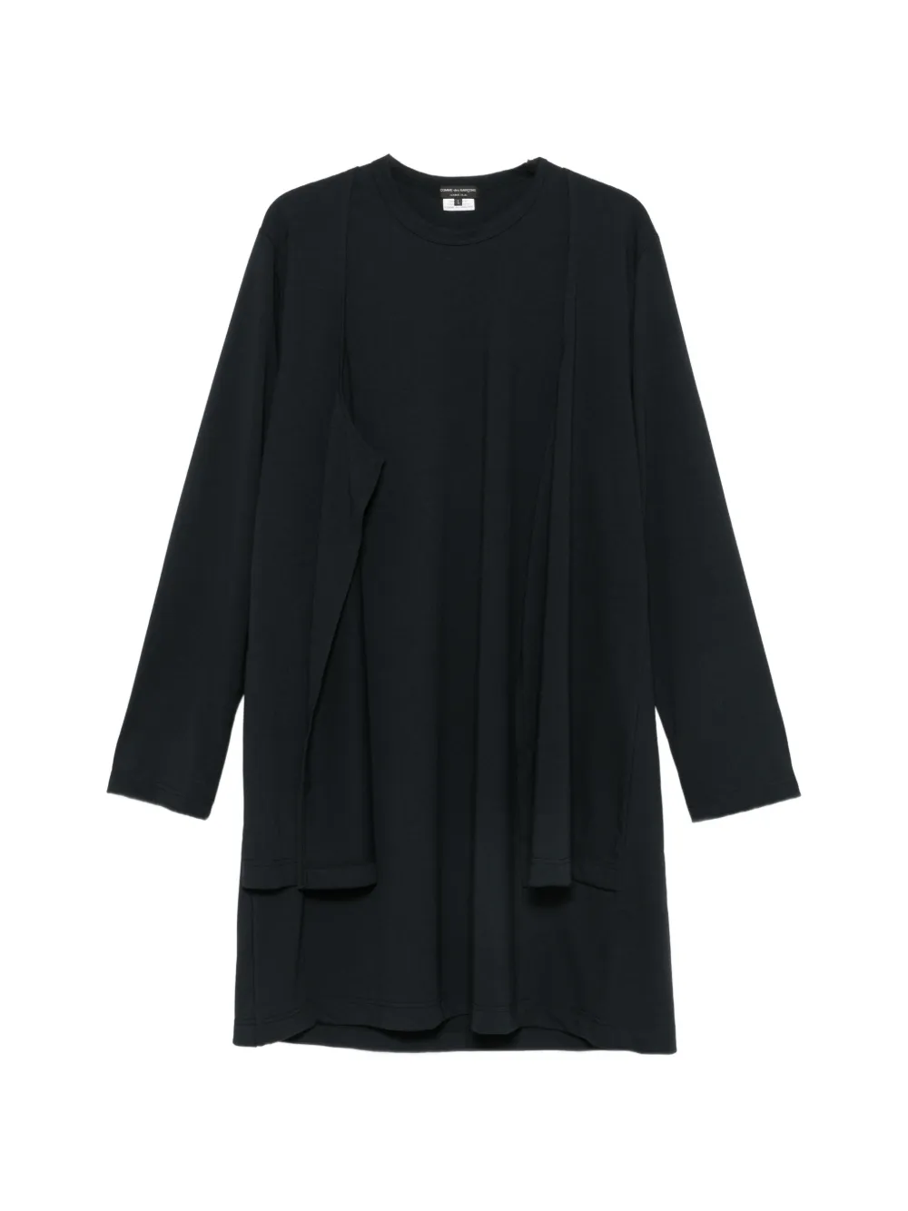 Comme des Garçons Homme Plus layered-detail long-sleeve T-shirt Zwart