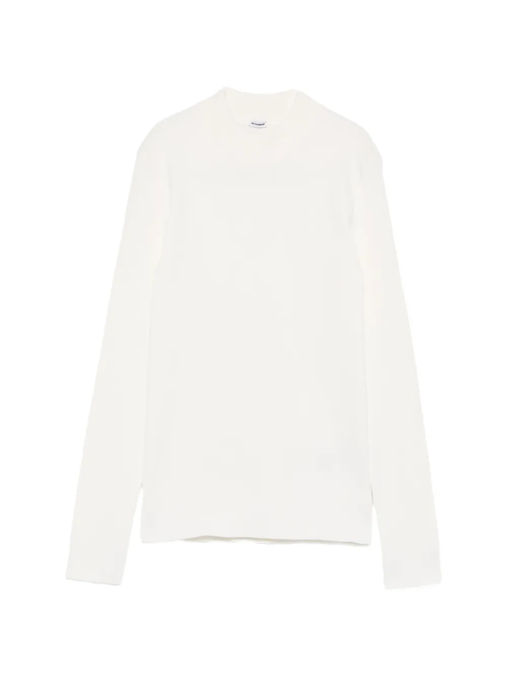 Jil Sander ribbed mock-neck sweater - White