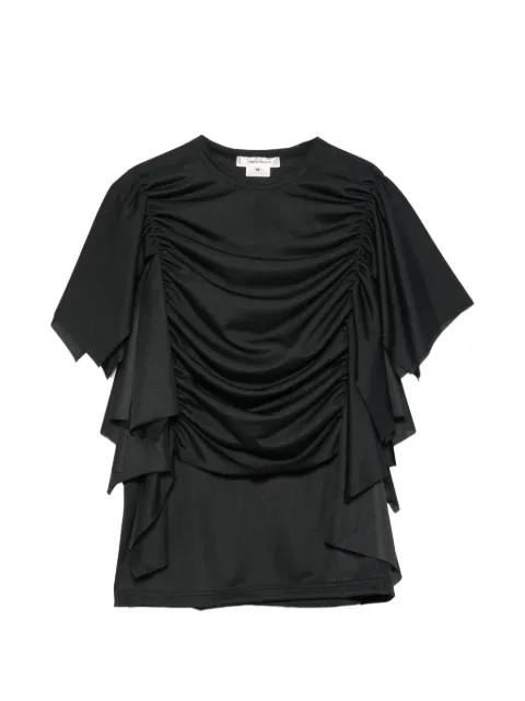 Comme Des Garçons blusa fruncida con volantes