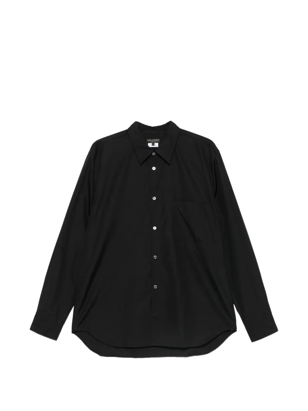 Comme des Garçons Homme Plus chest-pocket shirt Zwart