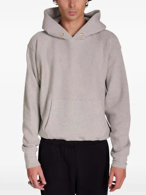 Les Tien cropped cotton hoodie