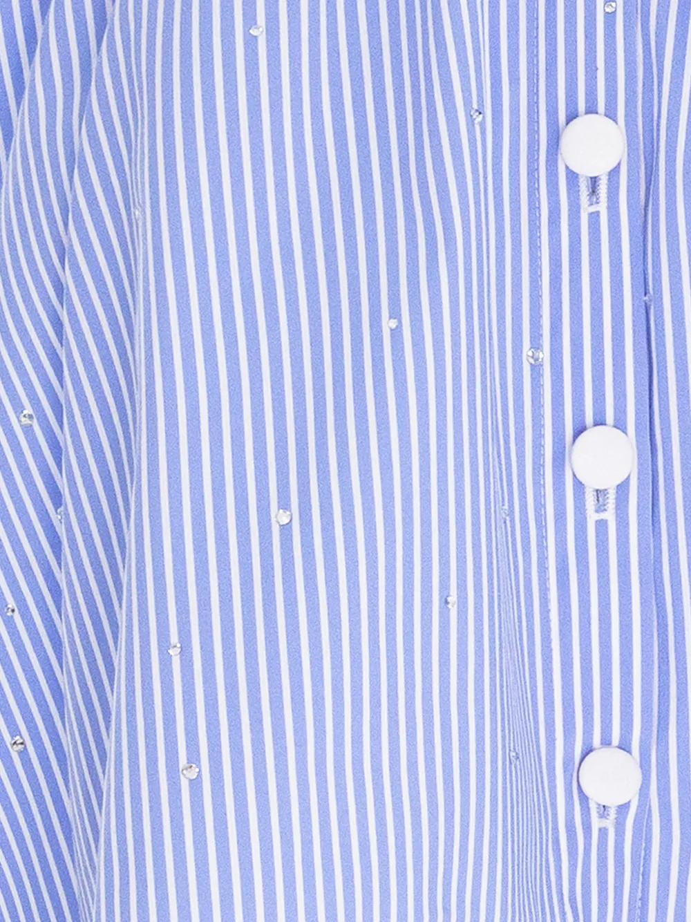 V:PM ATELIER Claudia gestreepte top verfraaid met kristallen Blauw