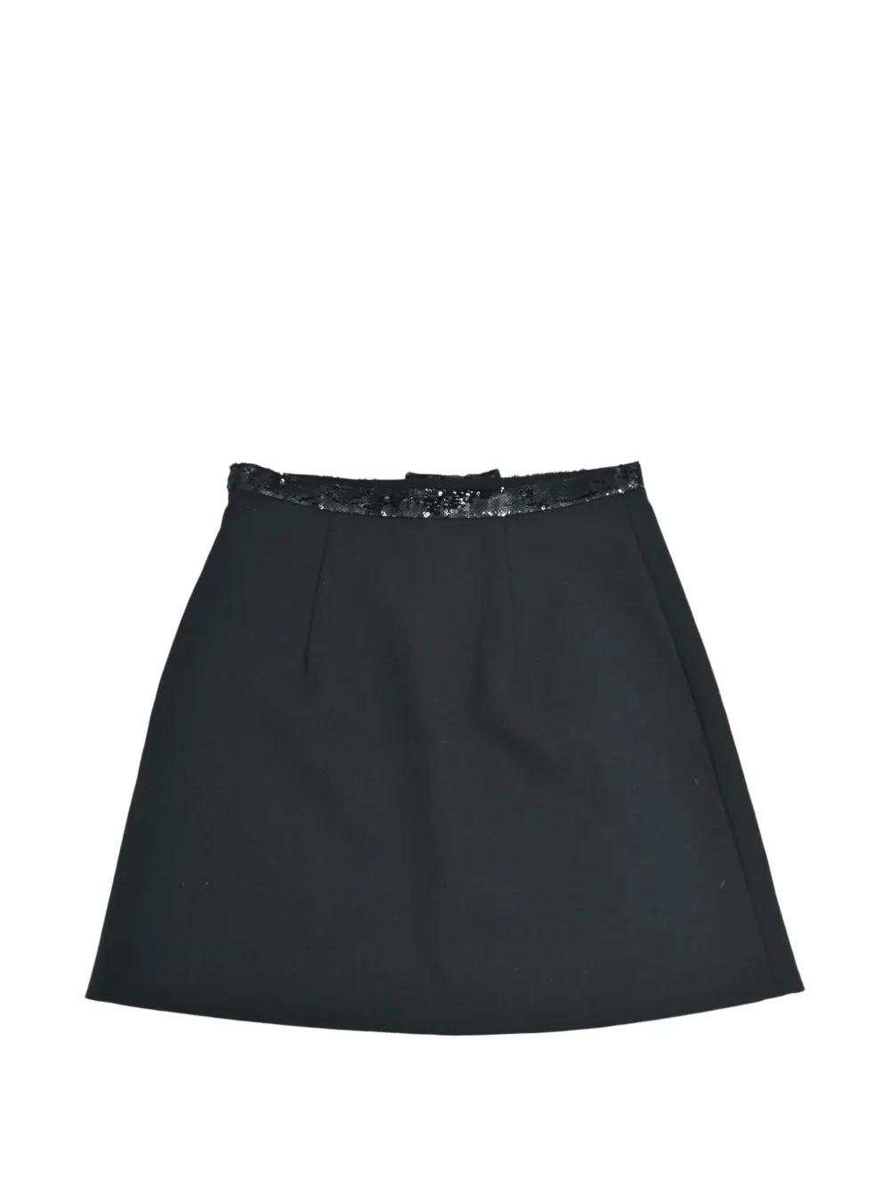 Miu Miu Pre-Owned 2018 sequin-embellished mini skirt - Schwarz
