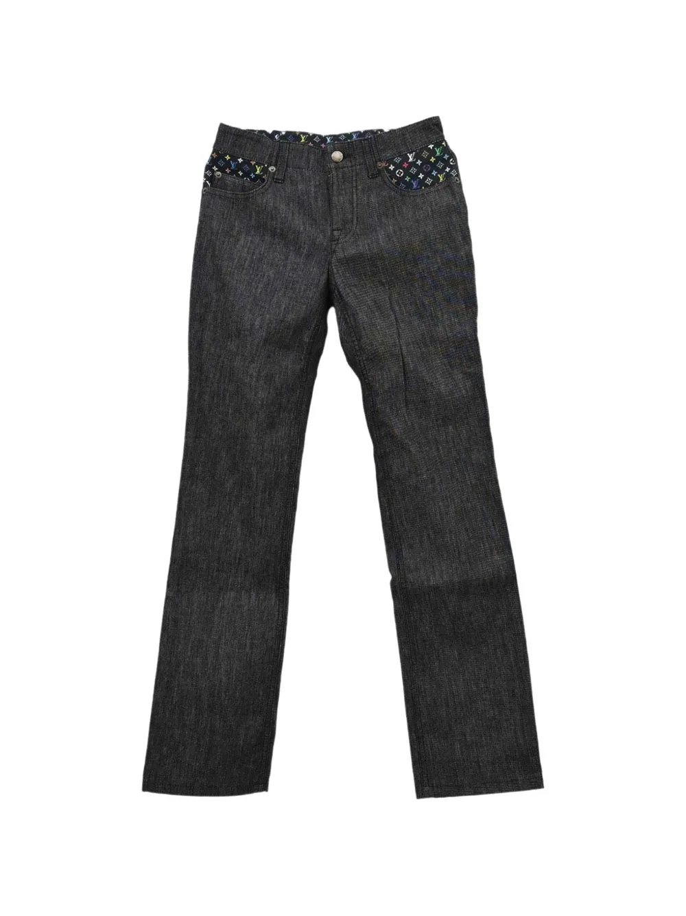 Louis Vuitton Pre-Owned 2011 Monogram denim jeans - Grey