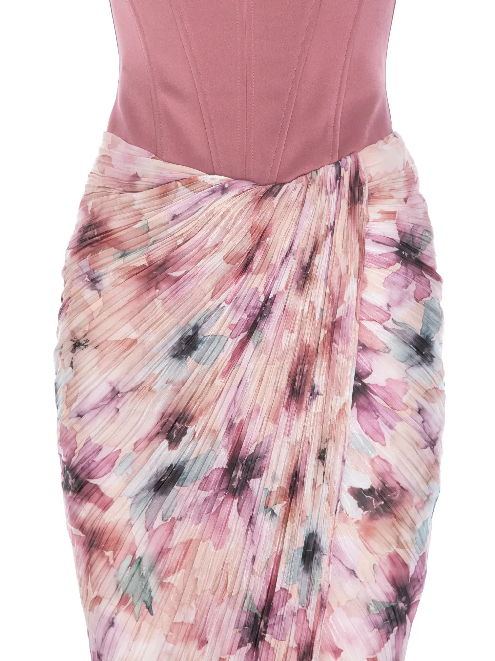 V:PM ATELIER Maxi-jurk met bloemenprint Roze