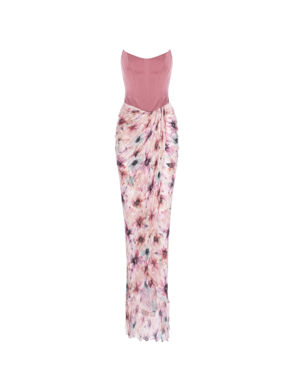V:PM ATELIER Maxi-jurk met bloemenprint Roze