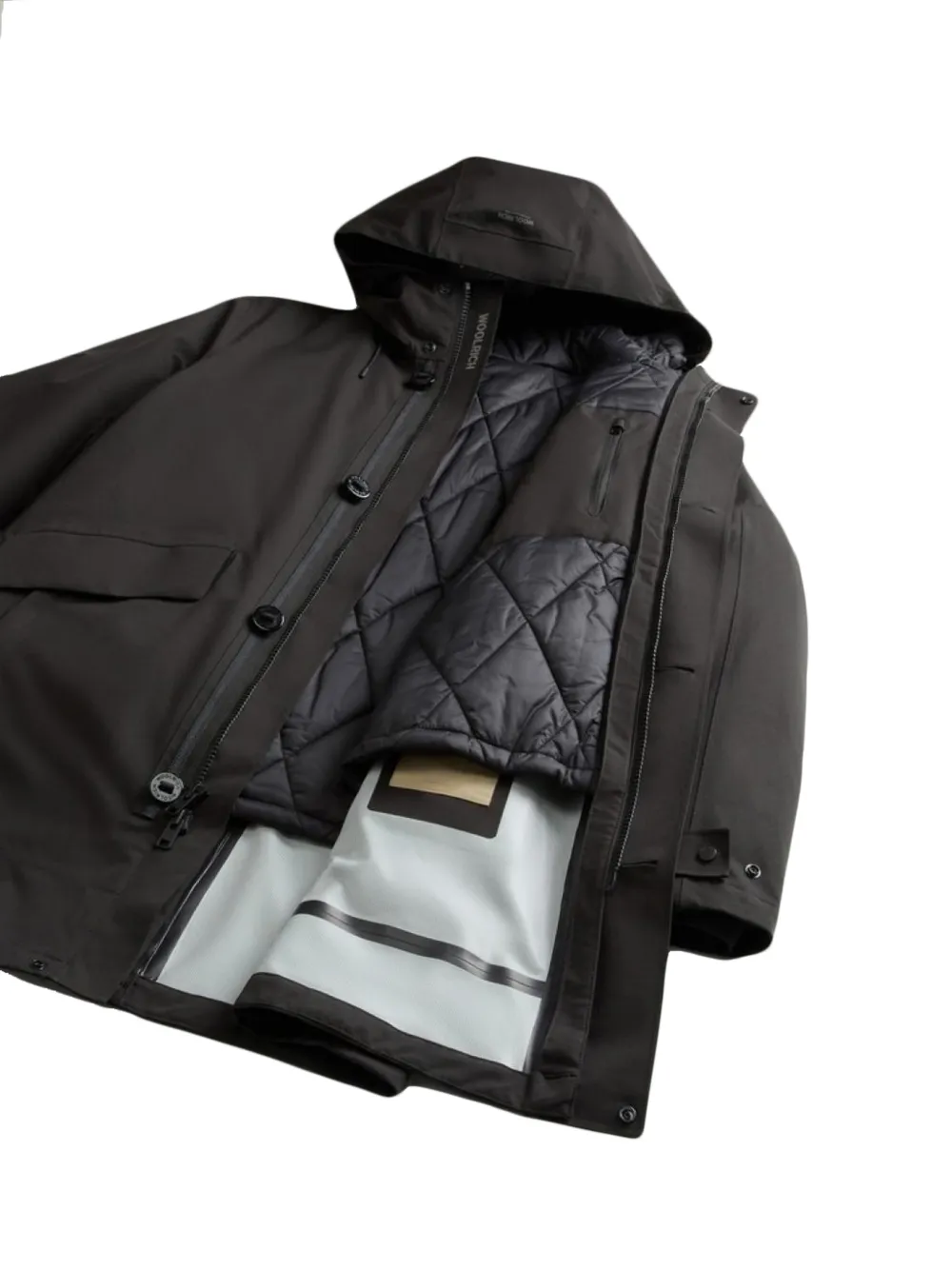 Woolrich Weaver 3-in-1 parka Zwart