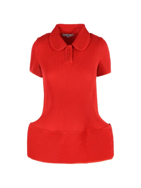 Melitta Baumeister ribbed-knit polo shirt