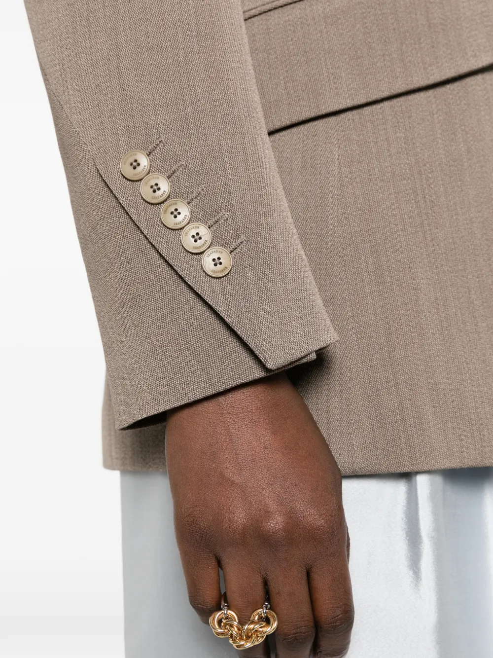 Seafarer Blazer met enkele rij knopen Beige