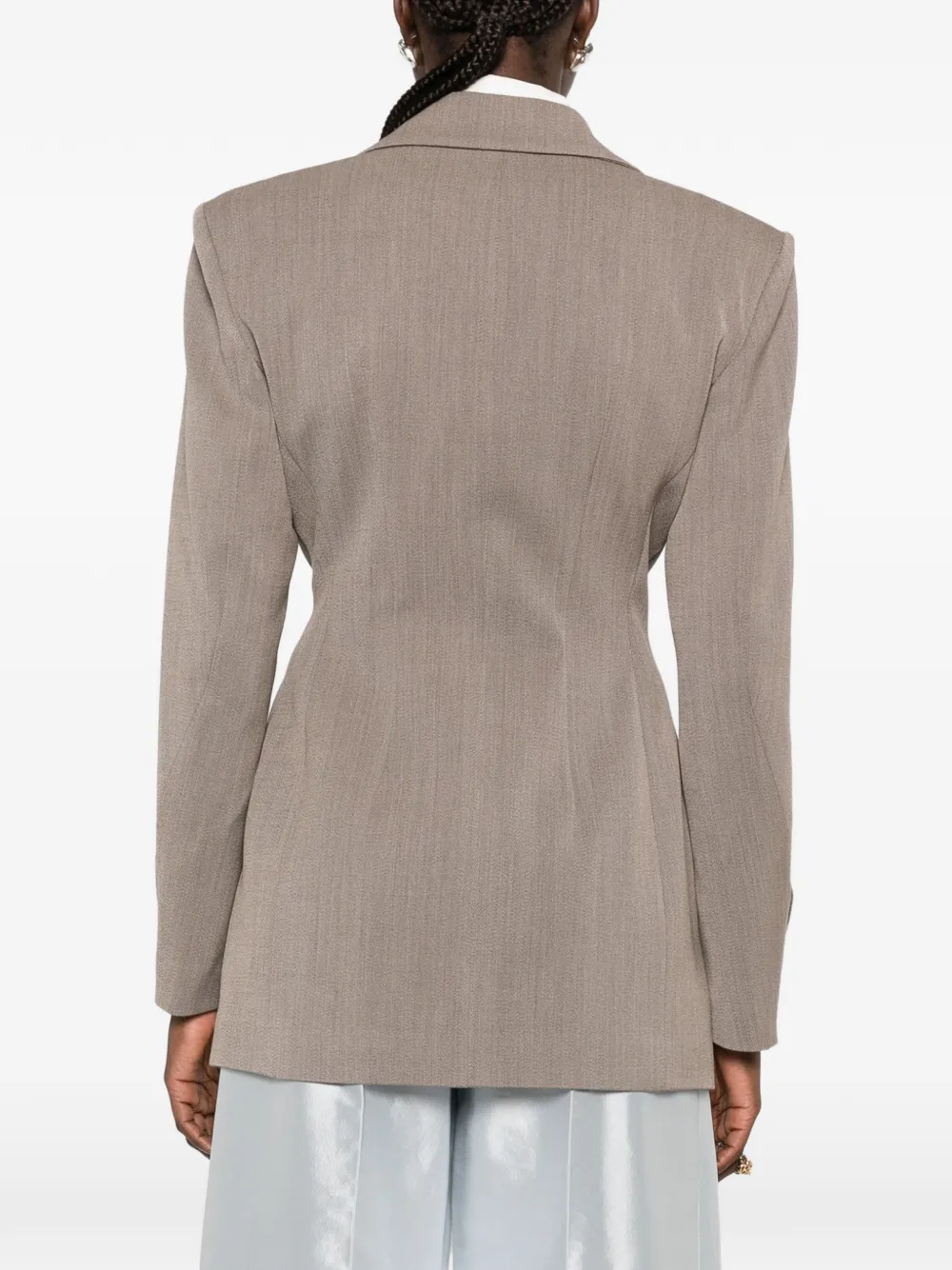 Seafarer Blazer met enkele rij knopen Beige