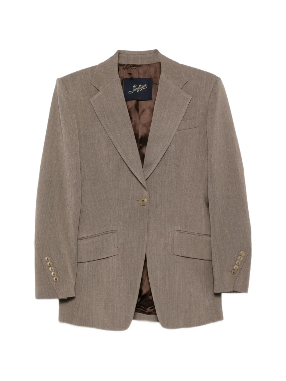 Seafarer single-breasted buttoned blazer - Nude