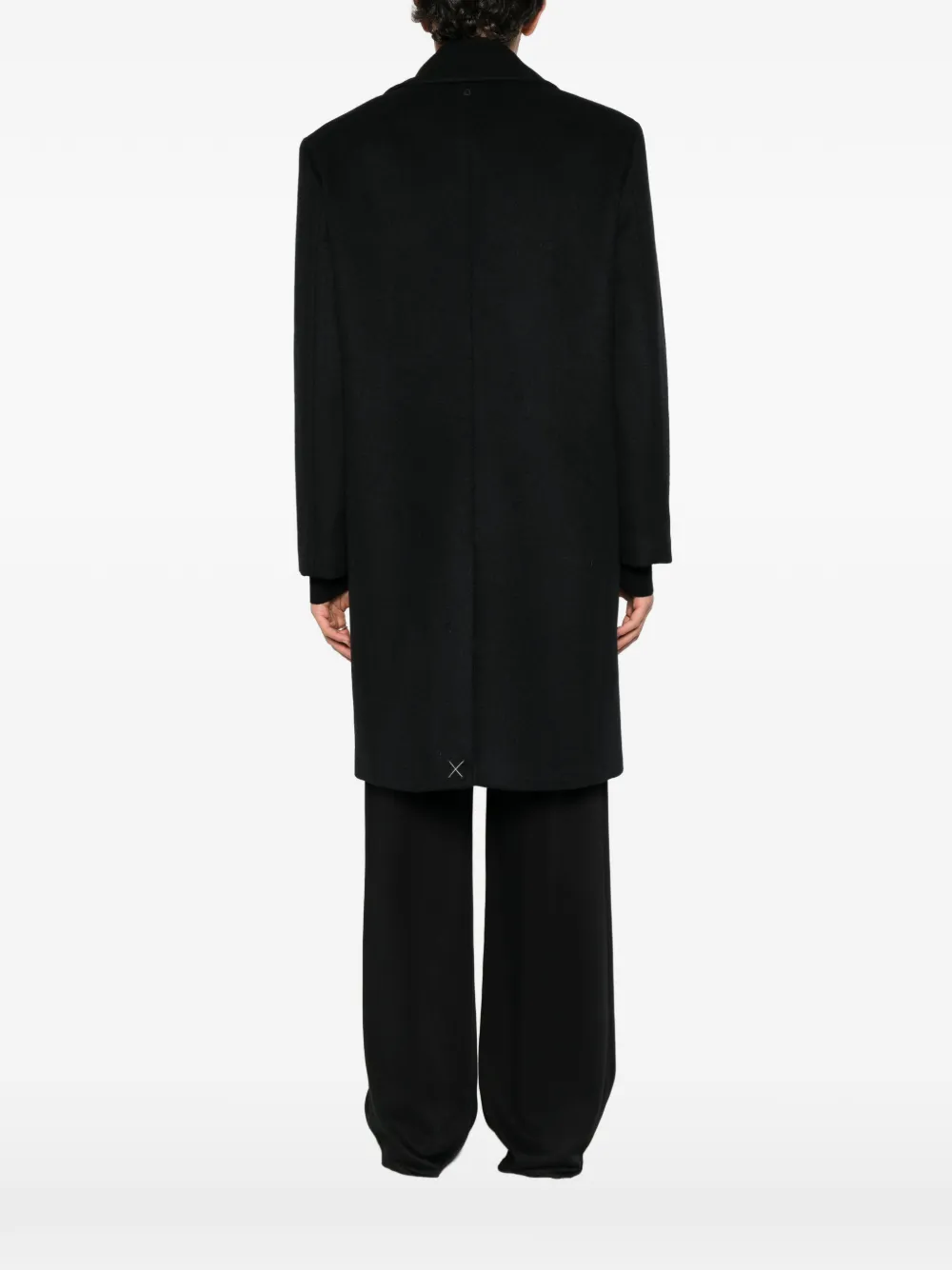 DONDUP double-breasted coat Zwart