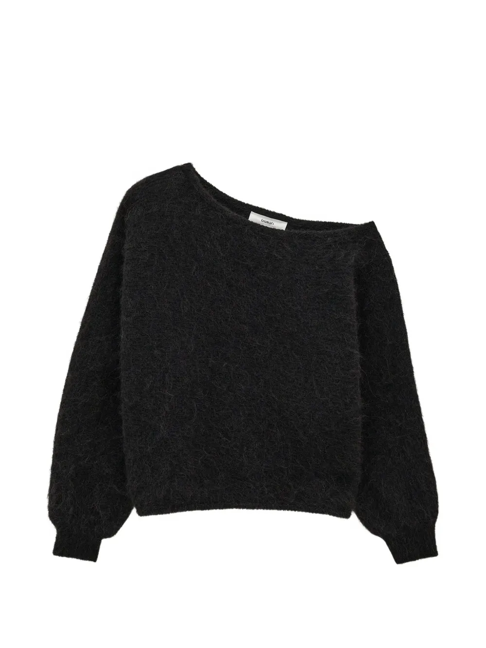 Ba&Sh Suela off-shoulder brushed-knit sweater - Schwarz
