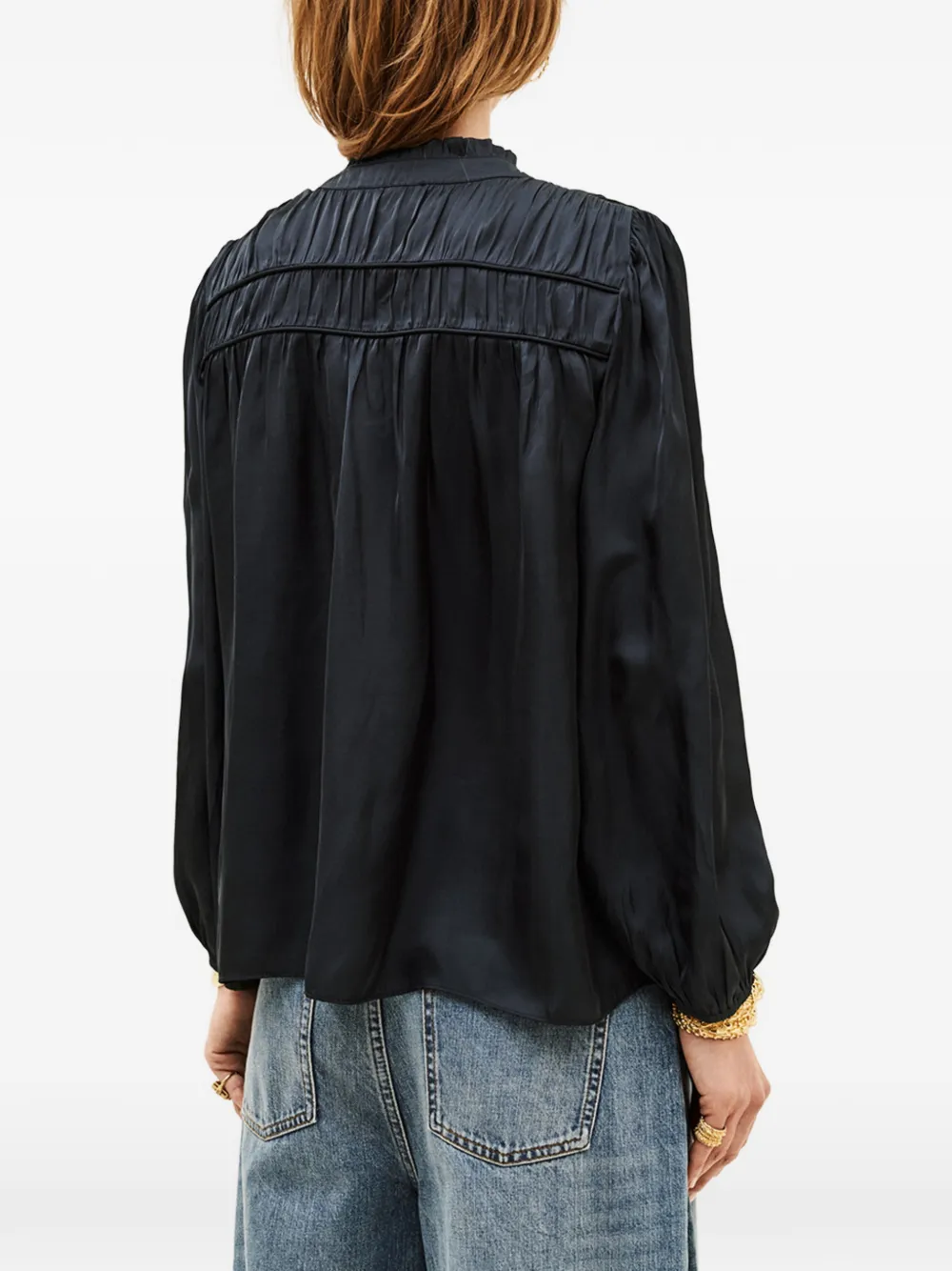 Ba&Sh Blouse met ruches Blauw