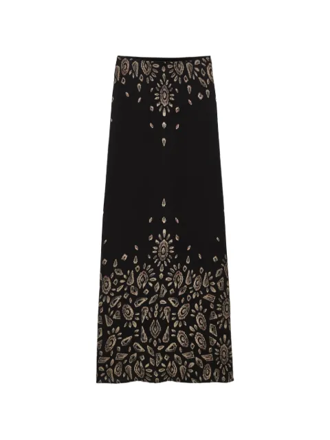 Ba&Sh Banessa graphic-print maxi skirt