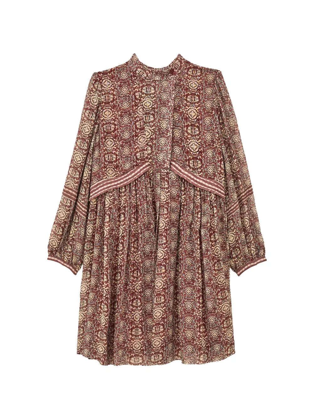 Ba&Sh Dune paisley-print shift mini dress Rood