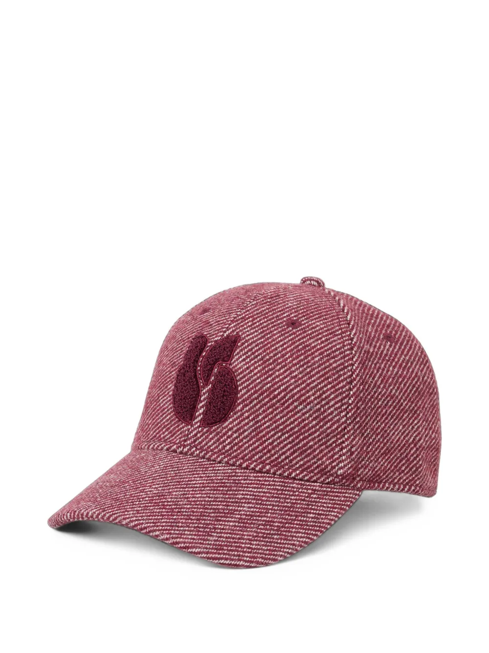 Ba&Sh Hugo honkbalpet met geborduurd logo Rood