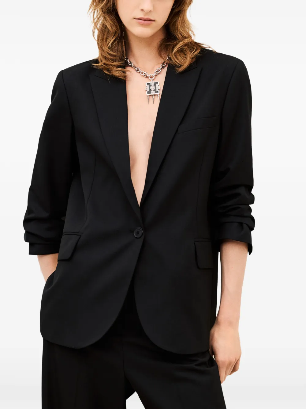 Ba&Sh Cayne single-breasted blazer Zwart