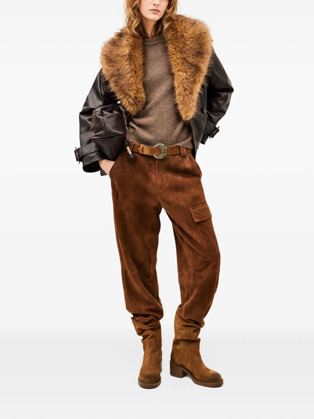Ba&Sh Naho leather jacket Bruin