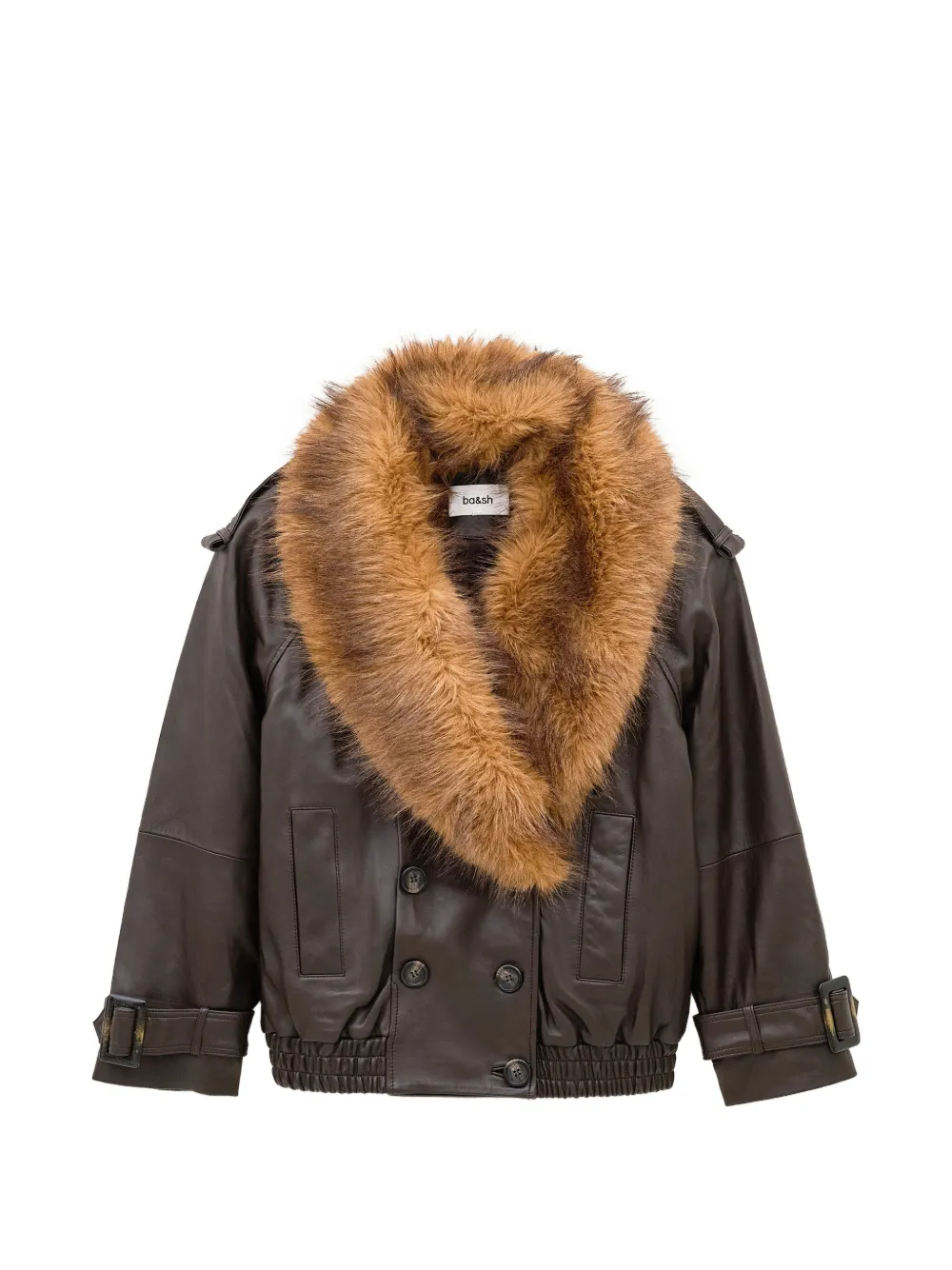 Ba&Sh Naho leather jacket Bruin