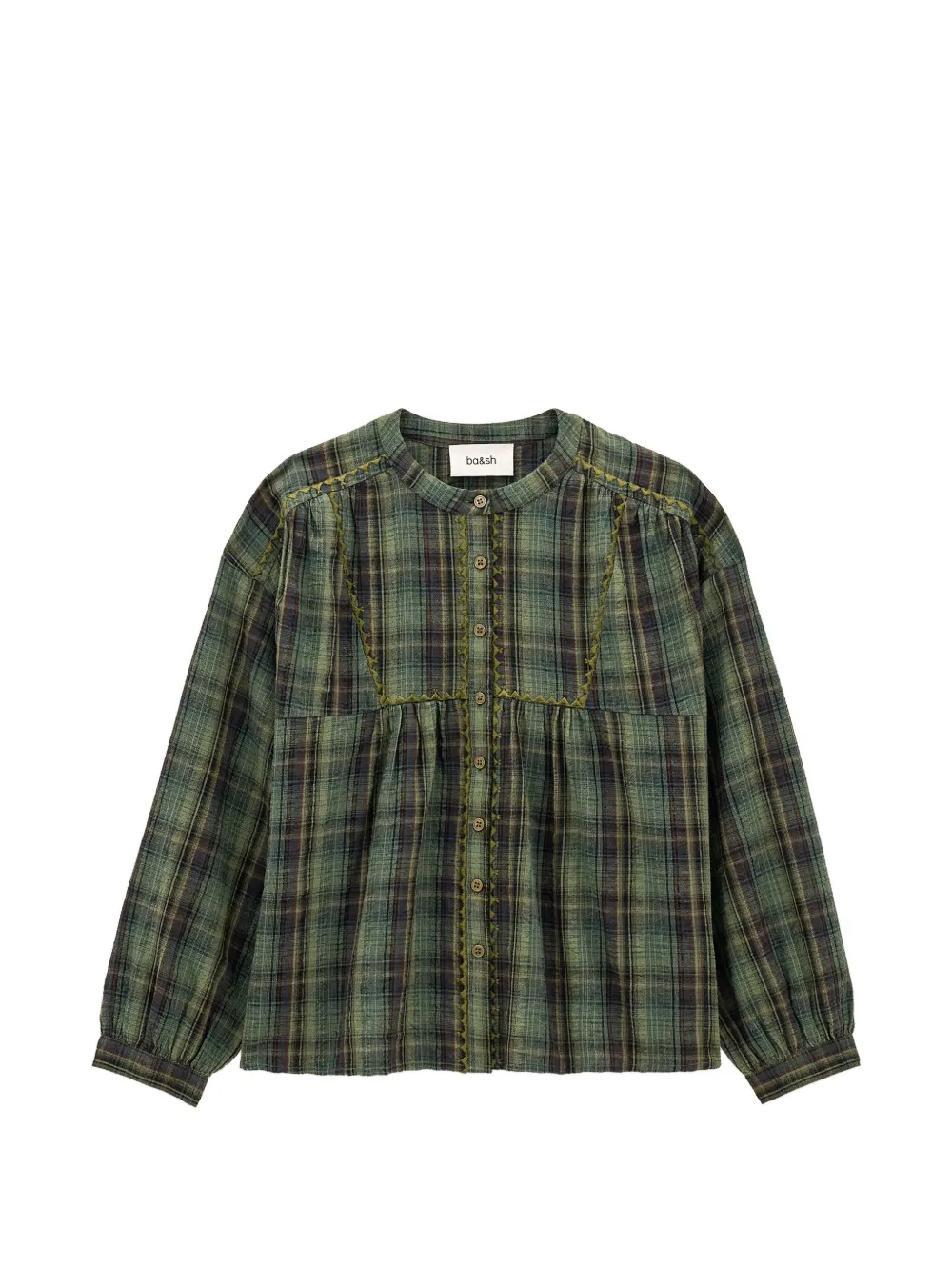 Ba&Sh Sisi check-pattern shirt Groen