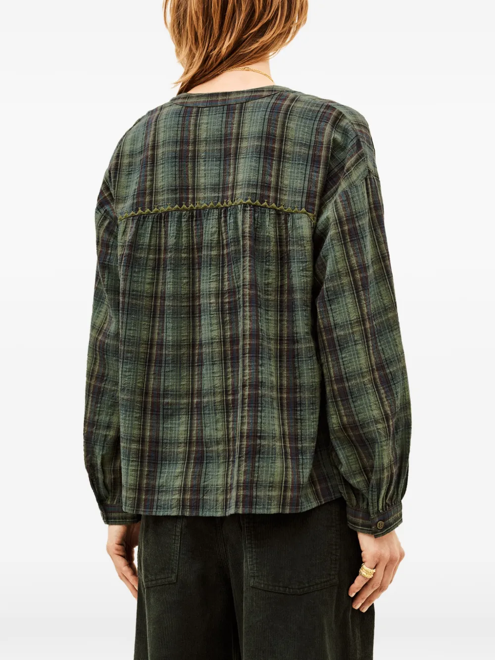 Ba&Sh Sisi check-pattern shirt Groen