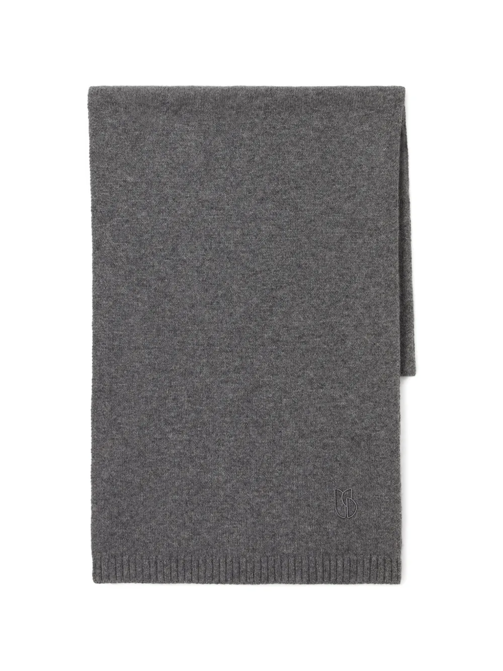 Ba&Sh Comie logo-embroidered scarf Grijs