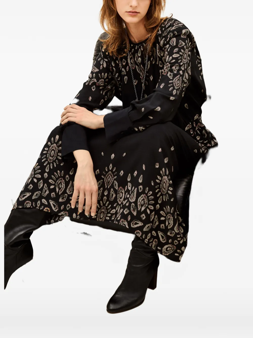 Ba&Sh Belline midi dress Zwart
