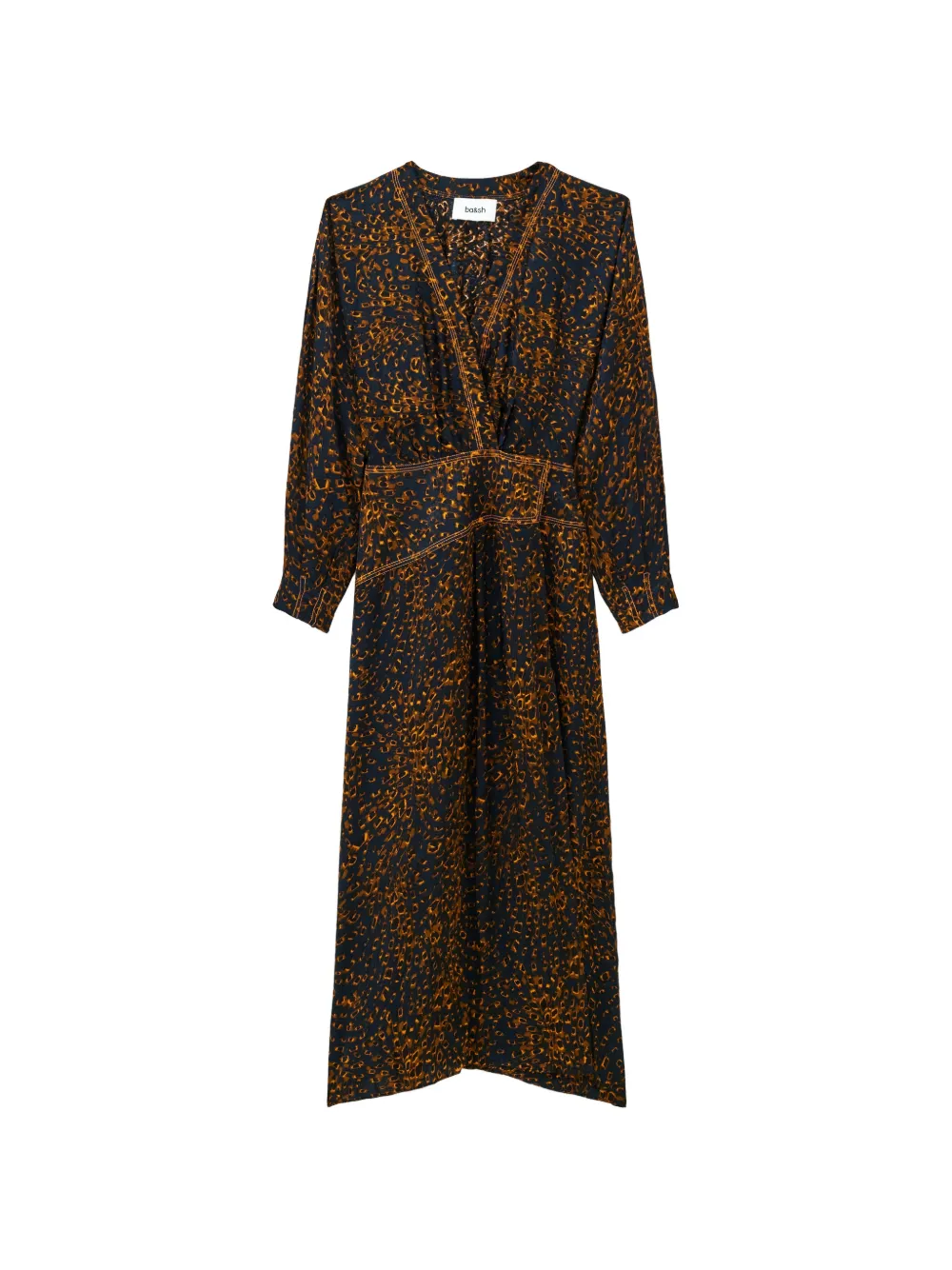 Ba&Sh Hamy V-neck midi dress - Blau