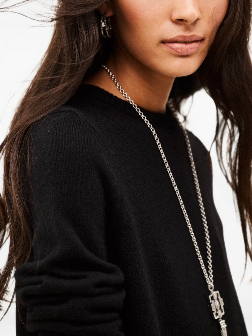 Ba&Sh Atess zip-back knitted shift mini dress Zwart