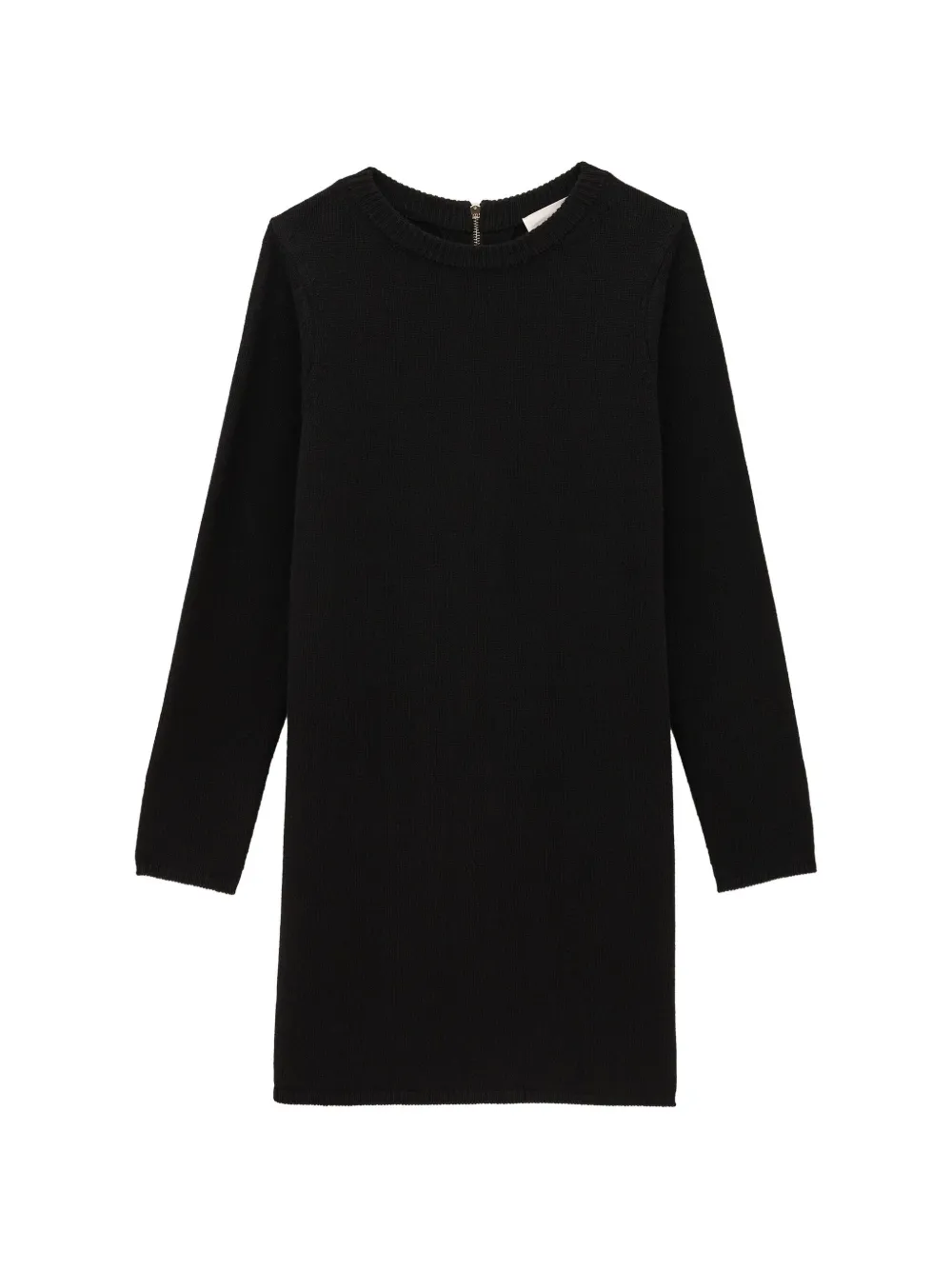 Ba&Sh Atess zip-back knitted shift mini dress Zwart
