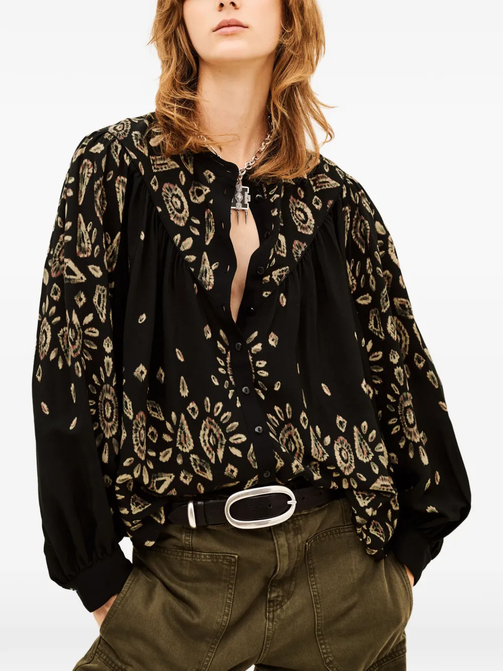 Ba&Sh Brava long-sleeve shirt Zwart