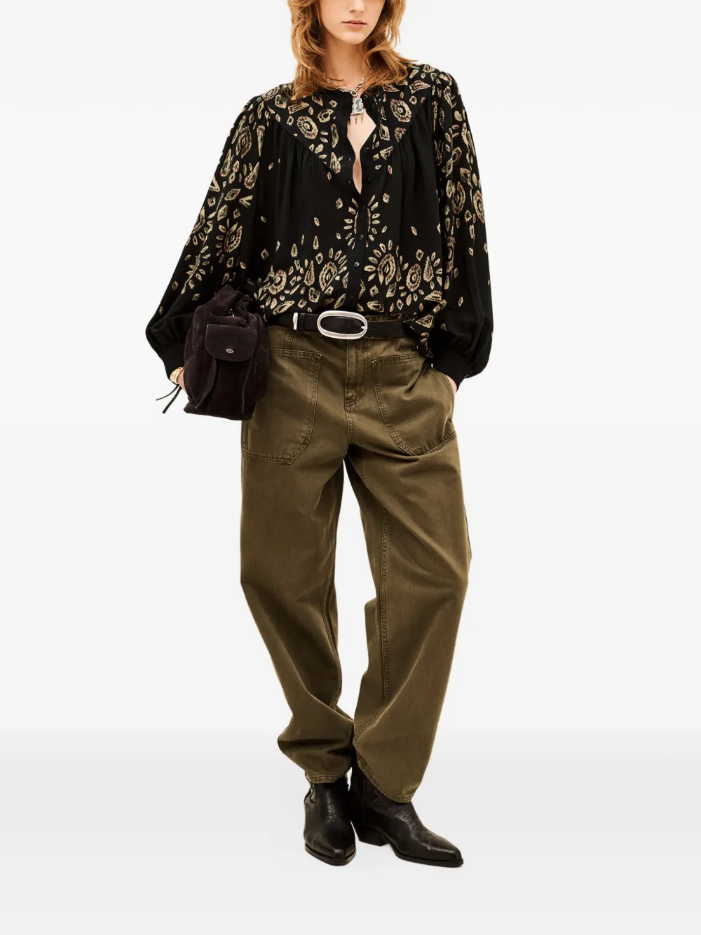Ba&Sh Brava long-sleeve shirt Zwart