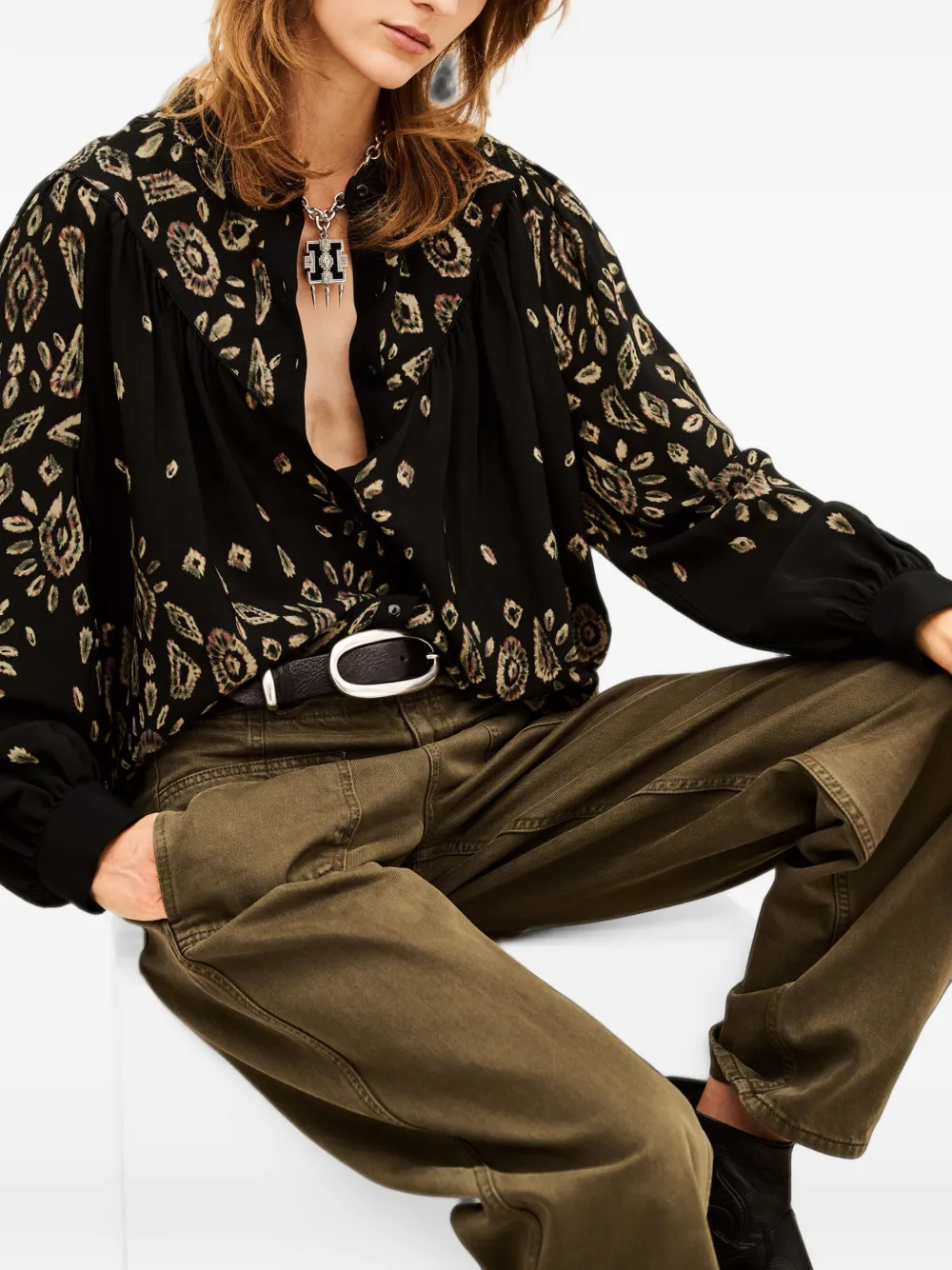Ba&Sh Brava long-sleeve shirt Zwart