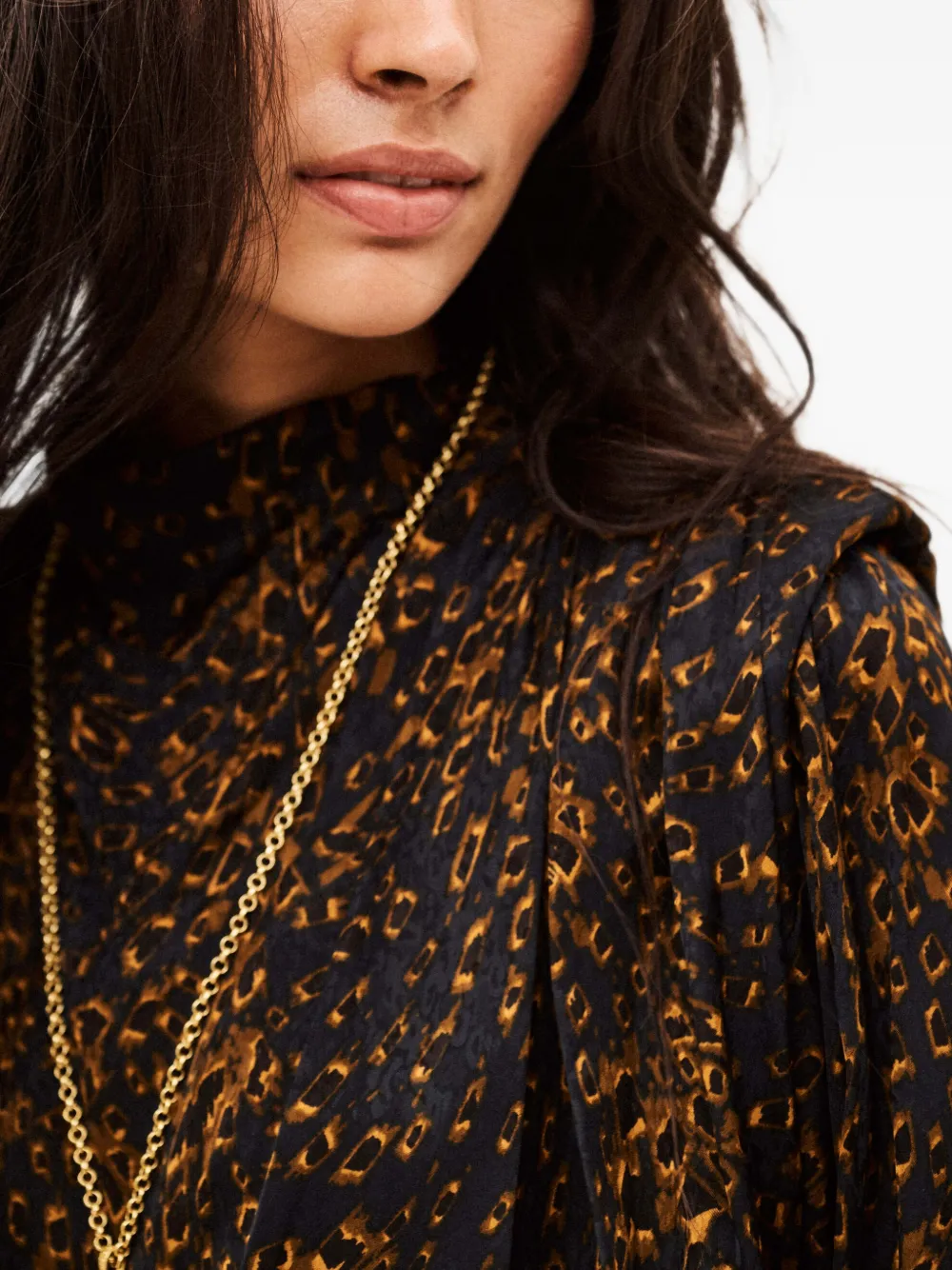Ba&Sh Hope high-neck blouse Blauw