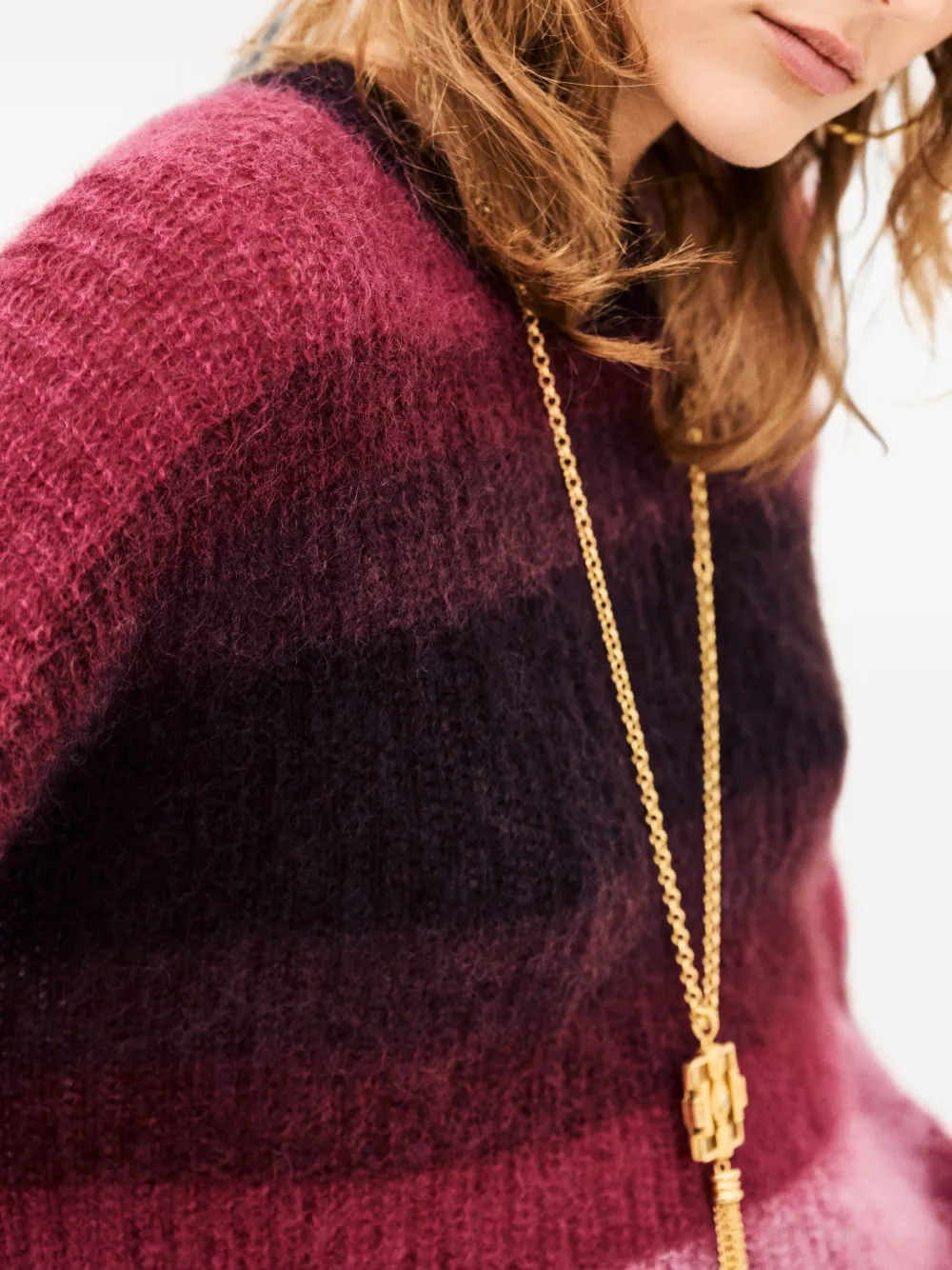 Ba&Sh Rivas striped sweater Rood