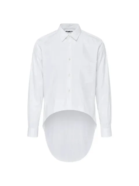 Comme des Garçons Homme Plus camisa con dobladillo asimétrico