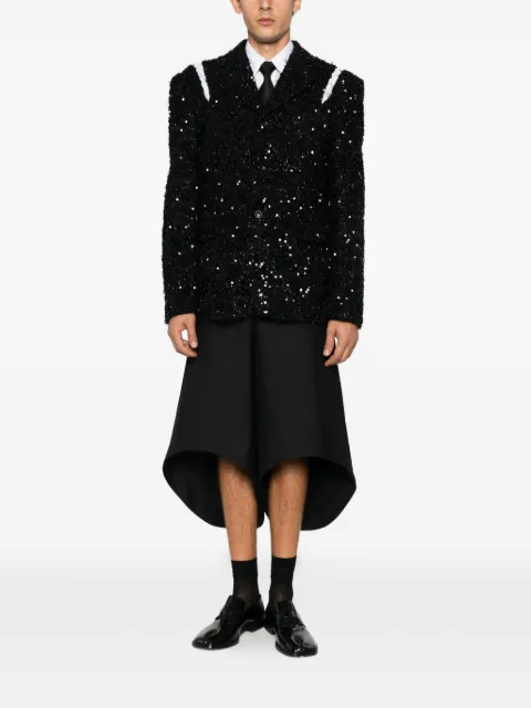 Comme des Garçons Homme Plus sequin-embellished cut-out jacket