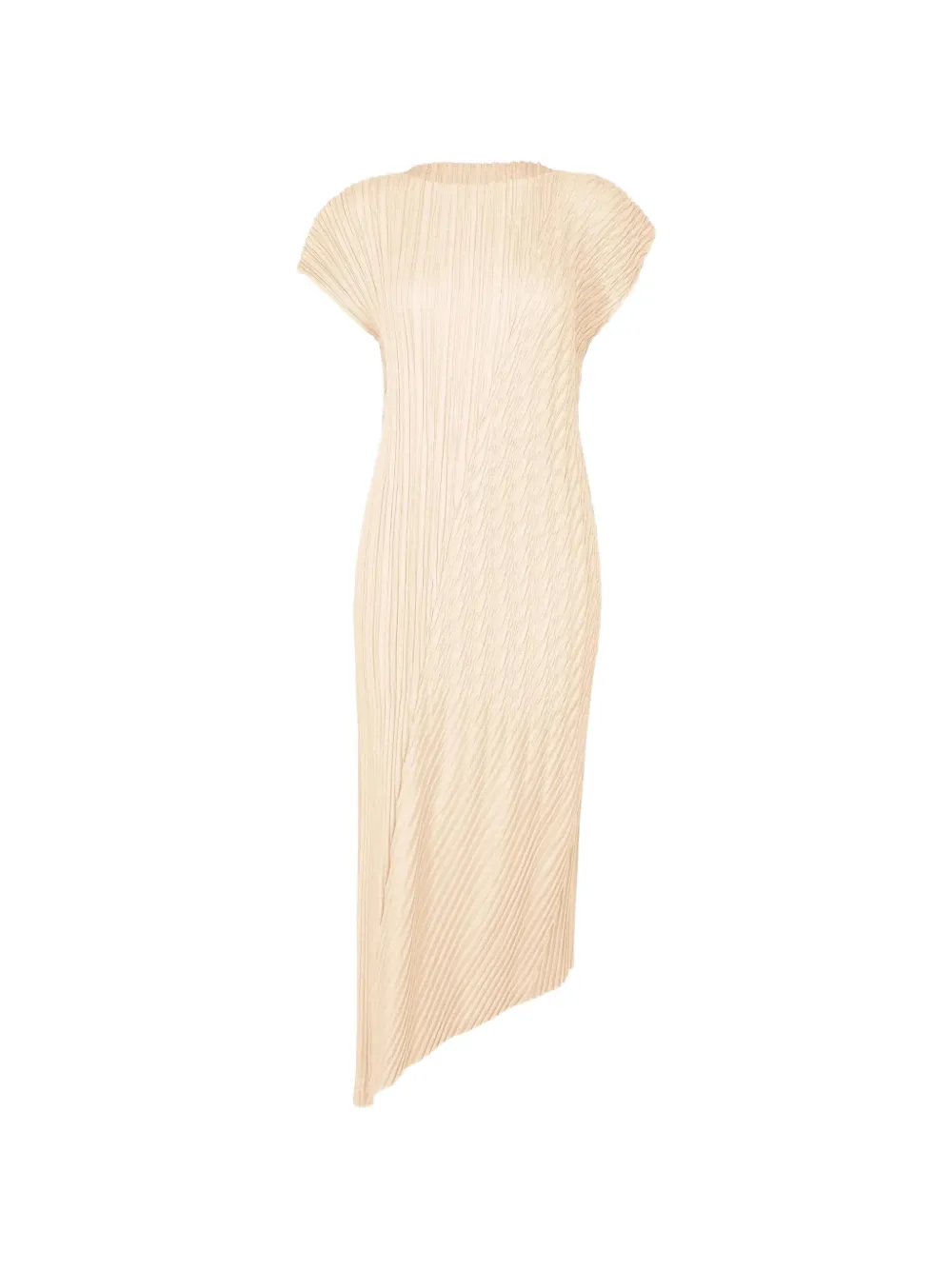 Issey Miyake Unfurling Pleats midi dress - Toni neutri